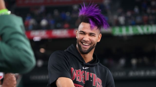 Lourdes Gurriel Jr before game 2 of the World Series